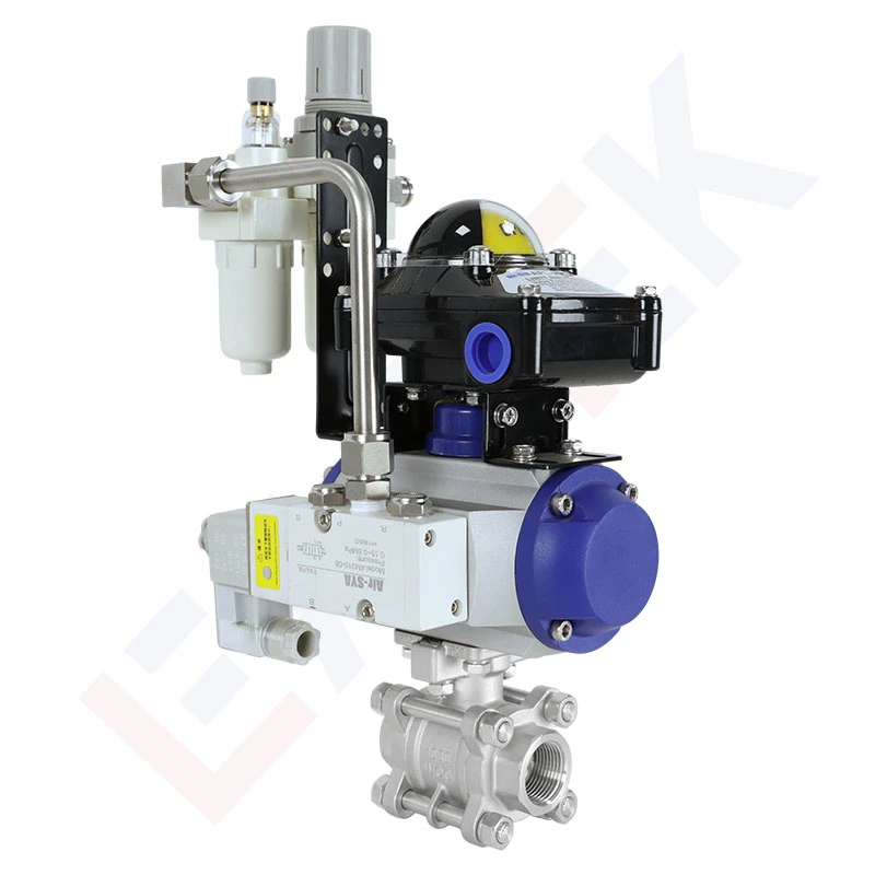 Stainless Steel Air Actuated Ball Valve